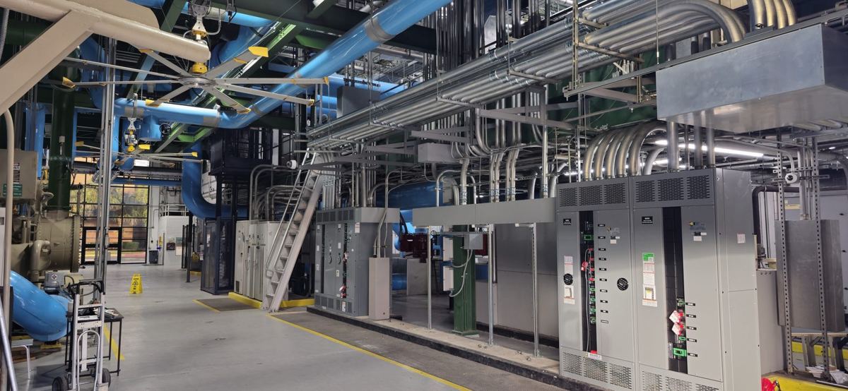 Switchgear room, panoramic view